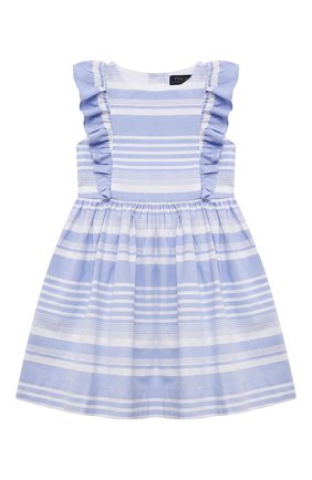 Детское хлопковый сарафан POLO RALPH LAUREN голубого цвета по цене 10800 руб., арт. 311833000 | Фото 1 Детское хлопковый сарафан POLO RALPH LAUREN голубого цвета, арт. 311833000 | Фото 1