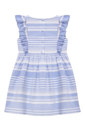 Детское хлопковый сарафан POLO RALPH LAUREN голубого цвета по цене 10800 руб., арт. 311833000 | Фото 2 Детское хлопковый сарафан POLO RALPH LAUREN голубого цвета, арт. 311833000 | Фото 2