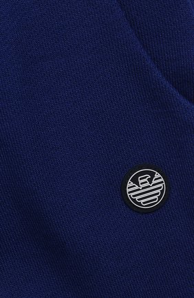 Детские джоггеры из вискозы и хлопка EMPORIO ARMANI синего цвета по цене 7995 руб., арт. 3KHPJ6/4J4IZ | Фото 3 Детские джоггеры из вискозы и хлопка EMPORIO ARMANI синего цвета, арт. 3KHPJ6/4J4IZ | Фото 3