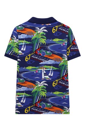 Детское хлопковое поло POLO RALPH LAUREN разноцветного цвета по цене 8370 руб., арт. 322834887 | Фото 2 Детское хлопковое поло POLO RALPH LAUREN разноцветного цвета, арт. 322834887 | Фото 2