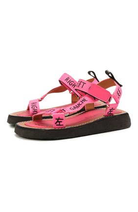 Детские босоножки PIED ROUGIA PARIS розового цвета по цене 9710 руб., арт. WALKIE TALKIE/SS21WTS2001N07/32-34 | Фото 1 Детские босоножки PIED ROUGIA PARIS розового цвета, арт. WALKIE TALKIE/SS21WTS2001N07/32-34 | Фото 1 (Материал внутренний: Текстиль, Натуральная кожа; Материал внешний: Текстиль)