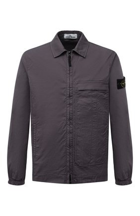Мужская хлопковая рубашка STONE ISLAND темно-серого цвета по цене 36300 руб., арт. 741510319 | Фото 1 Мужская хлопковая рубашка STONE ISLAND темно-серого цвета, арт. 741510319 | Фото 1