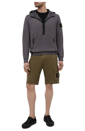Мужской хлопковое худи STONE ISLAND темно-серого цвета по цене 34950 руб., арт. 741560451 | Фото 2 Мужской хлопковое худи STONE ISLAND темно-серого цвета, арт. 741560451 | Фото 2