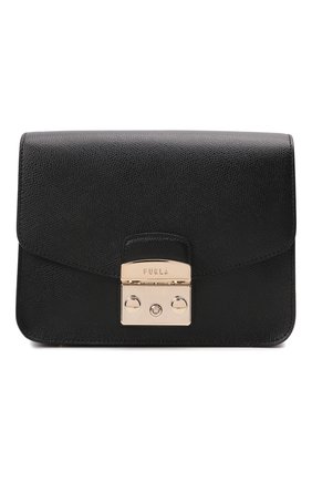 Женская сумка metropolis small FURLA черного цвета по цене 29750 руб., арт. WB00244 | Фото 1 Женская сумка metropolis small FURLA черного цвета, арт. WB00244 | Фото 1