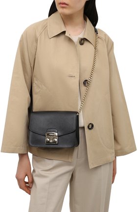 Женская сумка metropolis small FURLA черного цвета по цене 29750 руб., арт. WB00244 | Фото 2 Женская сумка metropolis small FURLA черного цвета, арт. WB00244 | Фото 2