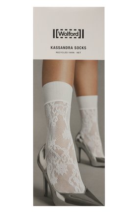 Женские носки WOLFORD белого цвета по цене 2600 руб., арт. 41577 | Фото 1 Женские носки WOLFORD белого цвета, арт. 41577 | Фото 1