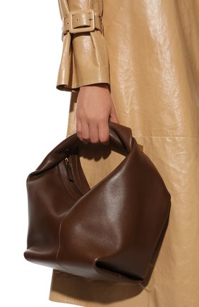 Женская сумка roman stud VALENTINO коричневого цвета, арт. VW0B0J15/BSF | Фото 2 (Материал: Натуральная кожа; Сумки-технические: Сумки top-handle; Размер: mini)