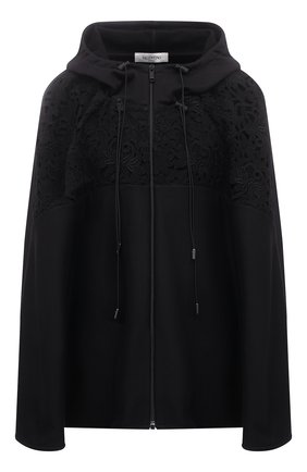 Женская хлопковая куртка VALENTINO черного цвета по цене 190000 руб., арт. VB0MF09R6EE | Фото 1 Женская хлопковая куртка VALENTINO черного цвета, арт. VB0MF09R6EE | Фото 1