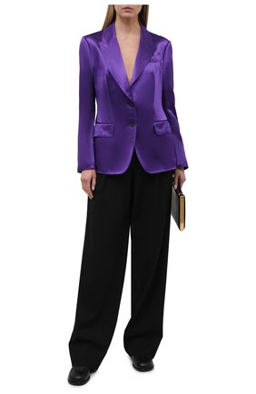 Женский жакет из вискозы TOM FORD фиолетового цвета по цене 251000 руб., арт. GI2808-FAX828 | Фото 2 Женский жакет из вискозы TOM FORD фиолетового цвета, арт. GI2808-FAX828 | Фото 2