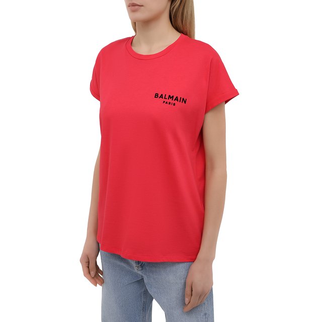 фото Хлопковая футболка balmain