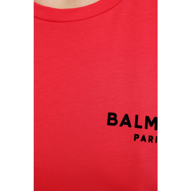 фото Хлопковая футболка balmain