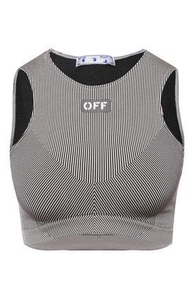 Женский топ OFF-WHITE серого цвета по цене 19950 руб., арт. 0WV0030S21KNI001 | Фото 1 Женский топ OFF-WHITE серого цвета, арт. 0WV0030S21KNI001 | Фото 1