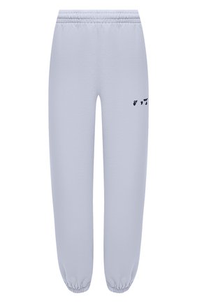 Женские хлопковые джоггеры OFF-WHITE сиреневого цвета по цене 34550 руб., арт. 0WCH006S21JER001 | Фото 1 Женские хлопковые джоггеры OFF-WHITE сиреневого цвета, арт. 0WCH006S21JER001 | Фото 1
