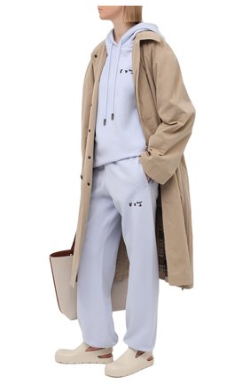 Женские хлопковые джоггеры OFF-WHITE сиреневого цвета по цене 34550 руб., арт. 0WCH006S21JER001 | Фото 2 Женские хлопковые джоггеры OFF-WHITE сиреневого цвета, арт. 0WCH006S21JER001 | Фото 2