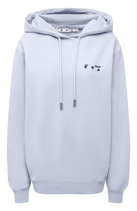 Женский хлопковое худи OFF-WHITE сиреневого цвета по цене 39100 руб., арт. 0WBB035S21JER004 | Фото 1 Женский хлопковое худи OFF-WHITE сиреневого цвета, арт. 0WBB035S21JER004 | Фото 1