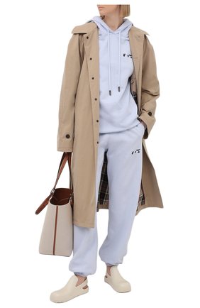 Женский хлопковое худи OFF-WHITE сиреневого цвета по цене 39100 руб., арт. 0WBB035S21JER004 | Фото 2 Женский хлопковое худи OFF-WHITE сиреневого цвета, арт. 0WBB035S21JER004 | Фото 2
