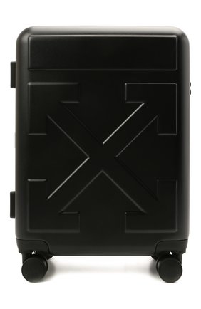 Мужской дорожный чемодан OFF-WHITE черного цвета по цене 63100 руб., арт. 0MNG007S21MAT001 | Фото 1 Мужской дорожный чемодан OFF-WHITE черного цвета, арт. 0MNG007S21MAT001 | Фото 1