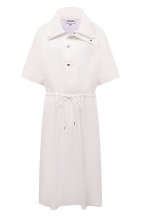 Женское хлопковое платье KENZO белого цвета по цене 39850 руб., арт. FB52R00269CW | Фото 1 Женское хлопковое платье KENZO белого цвета, арт. FB52R00269CW | Фото 1 (Материал внешний: Хлопок; Случай: Повседневный; Материал подклада: Хлопок; Стили: Романтичный; Рукава: Короткие; Длина Ж (юбки, платья, шорты): До колена; Женское Кросс-КТ: Платье-одежда)