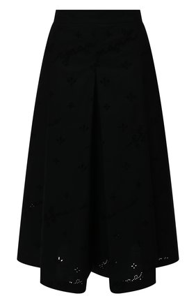Женский хлопковые кюлоты ERMANNO FIRENZE черного цвета по цене 59900 руб., арт. D38ET PC01SAN | Фото 1 Женский хлопковые кюлоты ERMANNO FIRENZE черного цвета, арт. D38ET PC01SAN | Фото 1