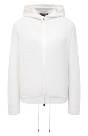 Женский кардиган из шелка и хлопка LORO PIANA белого цвета по цене 237000 руб., арт. FAL5791 | Фото 1 Женский кардиган из шелка и хлопка LORO PIANA белого цвета, арт. FAL5791 | Фото 1
