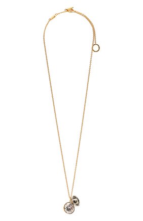 Женская кулон на цепочке LOEWE золотого цвета по цене 49950 руб., арт. J646241X48 | Фото 1 Женская кулон на цепочке LOEWE золотого цвета, арт. J646241X48 | Фото 1 (Материал: Металл)