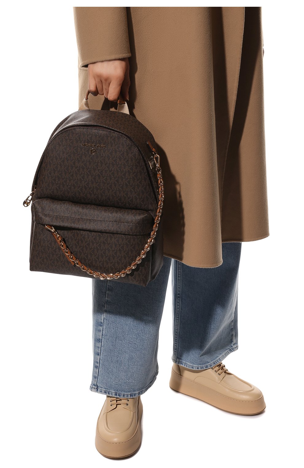 Женский кожаный брендовый рюкзак Michael Kors Rhea Zip 1122 Lux   showroomkievcomua