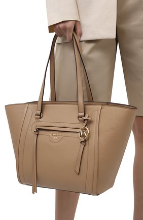 Женский сумка-тоут carine medium MICHAEL MICHAEL KORS бежевого цвета по цене 34850 руб., арт. 30S1LCCT3L | Фото 2 Женский сумка-тоут carine medium MICHAEL MICHAEL KORS бежевого цвета, арт. 30S1LCCT3L | Фото 2
