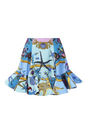 Женская юбка из вискозы VERSACE голубого цвета по цене 148000 руб., арт. A89079/1F00958 | Фото 1 Женская юбка из вискозы VERSACE голубого цвета, арт. A89079/1F00958 | Фото 1 (Женское Кросс-КТ: Юбка-одежда; Стили: Романтичный; Материал подклада: Синтетический материал; Материал внешний: Вискоза; Длина Ж (юбки, платья, шорты): Мини)