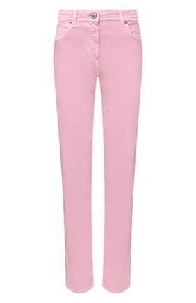 Женские джинсы VERSACE светло-розового цвета по цене 47800 руб., арт. A86623/1F00813 | Фото 1 Женские джинсы VERSACE светло-розового цвета, арт. A86623/1F00813 | Фото 1