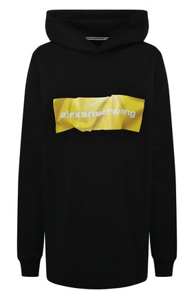 Женский хлопковое худи ALEXANDER WANG черного цвета по цене 33500 руб., арт. UCC2211001 | Фото 1 Женский хлопковое худи ALEXANDER WANG черного цвета, арт. UCC2211001 | Фото 1