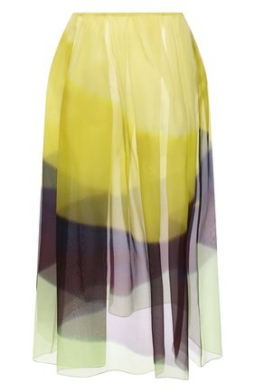 Женская шелковая юбка DRIES VAN NOTEN желтого цвета по цене 84950 руб., арт. 211-10803-2086 | Фото 1 Женская шелковая юбка DRIES VAN NOTEN желтого цвета, арт. 211-10803-2086 | Фото 1