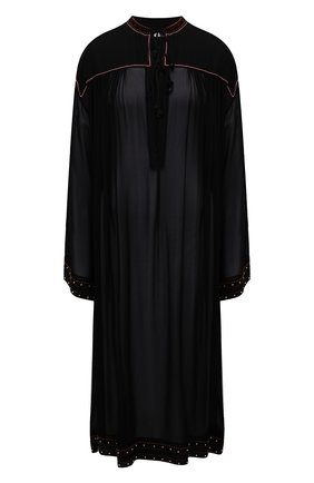 Женская шелковая туника DRIES VAN NOTEN черного цвета по цене 144000 руб., арт. 211-11050-2321 | Фото 1 Женская шелковая туника DRIES VAN NOTEN черного цвета, арт. 211-11050-2321 | Фото 1 (Женское Кросс-КТ: Туника-одежда; Рукава: Длинные; Материал внешний: Шелк; Длина Ж (юбки, платья, шорты): Миди; Стили: Кэжуэл; Региональные ограничения белый список (Axapta Mercury): RU)