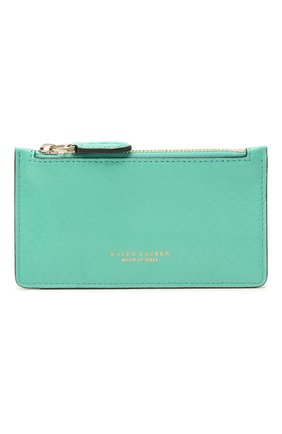 Женский кожаный футляр для кредитных карт RALPH LAUREN бирюзового цвета по цене 38600 руб., арт. 434841256 | Фото 1 Женский кожаный футляр для кредитных карт RALPH LAUREN бирюзового цвета, арт. 434841256 | Фото 1