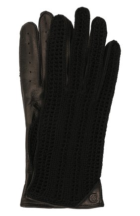 Женские перчатки GIORGIO ARMANI черного цвета по цене 42850 руб., арт. 794216/1A202 | Фото 1 Женские перчатки GIORGIO ARMANI черного цвета, арт. 794216/1A202 | Фото 1