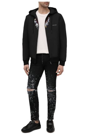 Мужской бомбер MARCELO BURLON черного цвета по цене 67950 руб., арт. CMEA159S21FAB001 | Фото 2 Мужской бомбер MARCELO BURLON черного цвета, арт. CMEA159S21FAB001 | Фото 2