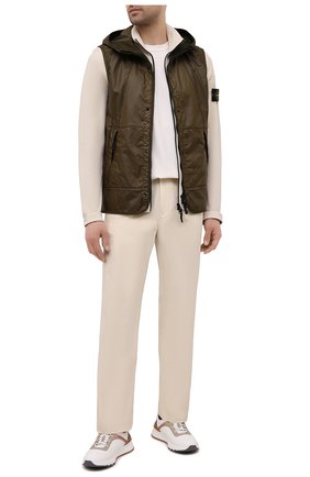 Мужской комплект из толстовки и жилета STONE ISLAND бежевого цвета по цене 75250 руб., арт. 741563352 | Фото 2 Мужской комплект из толстовки и жилета STONE ISLAND бежевого цвета, арт. 741563352 | Фото 2