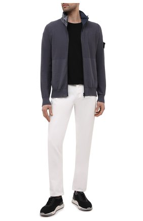 Мужской хлопковый кардиган STONE ISLAND темно-серого цвета по цене 41650 руб., арт. 7415525B0 | Фото 2 Мужской хлопковый кардиган STONE ISLAND темно-серого цвета, арт. 7415525B0 | Фото 2