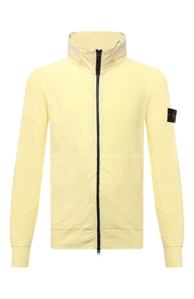 Мужской хлопковый кардиган STONE ISLAND желтого цвета по цене 41650 руб., арт. 7415525B0 | Фото 1 Мужской хлопковый кардиган STONE ISLAND желтого цвета, арт. 7415525B0 | Фото 1