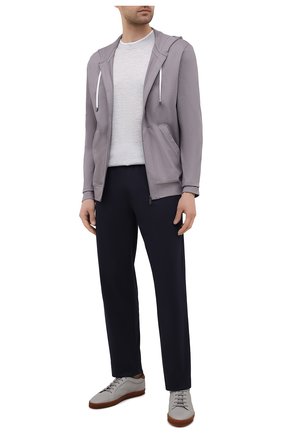 Мужской хлопковая толстовка ZIMMERLI серого цвета по цене 24100 руб., арт. 1357-21144 | Фото 2 Мужской хлопковая толстовка ZIMMERLI серого цвета, арт. 1357-21144 | Фото 2 (Рукава: Длинные; Кросс-КТ: домашняя одежда; Длина (для топов): Стандартные; Материал внешний: Хлопок; Мужское Кросс-КТ: Толстовка-домашняя одежда)