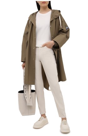 Женские джинсы JIL SANDER светло-бежевого цвета по цене 48100 руб., арт. JPPS663101-WS246500 | Фото 2 Женские джинсы JIL SANDER светло-бежевого цвета, арт. JPPS663101-WS246500 | Фото 2