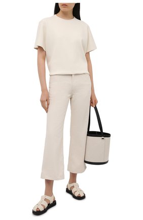Женские джинсы JIL SANDER светло-бежевого цвета по цене 56150 руб., арт. JPPS663135-WS246500 | Фото 2 Женские джинсы JIL SANDER светло-бежевого цвета, арт. JPPS663135-WS246500 | Фото 2