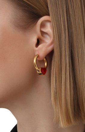 Женские серьги force BALENCIAGA золотого цвета по цене 49950 руб., арт. 644531/J841G | Фото 2 Женские серьги force BALENCIAGA золотого цвета, арт. 644531/J841G | Фото 2