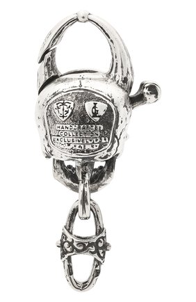 Мужской брелок GL JEWELRY серебряного цвета, арт. M910001-S97-01 | Фото 2 (Материал: Серебро; Региональные ограничения белый список (Axapta Mercury): RU)