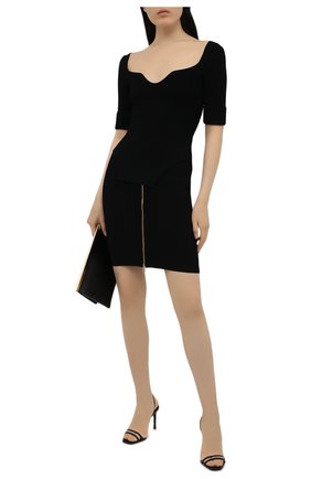 Женская юбка из вискозы BALMAIN черного цвета по цене 76450 руб., арт. VF0LB010/K211 | Фото 2 Женская юбка из вискозы BALMAIN черного цвета, арт. VF0LB010/K211 | Фото 2 (Материал внешний: Вискоза; Стили: Гламурный; Женское Кросс-КТ: Юбка-одежда; Длина Ж (юбки, платья, шорты): Мини)
