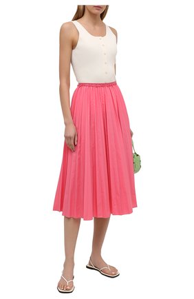 Женская плиссированная юбка REDVALENTINO розового цвета по цене 55150 руб., арт. VR0RAC20/LUN | Фото 2 Женская плиссированная юбка REDVALENTINO розового цвета, арт. VR0RAC20/LUN | Фото 2 (Материал внешний: Синтетический материал, Хлопок; Женское Кросс-КТ: Юбка-одежда, юбка-плиссе; Стили: Романтичный; Длина Ж (юбки, платья, шорты): Миди; Региональные ограничения белый список (Axapta Mercury): RU)