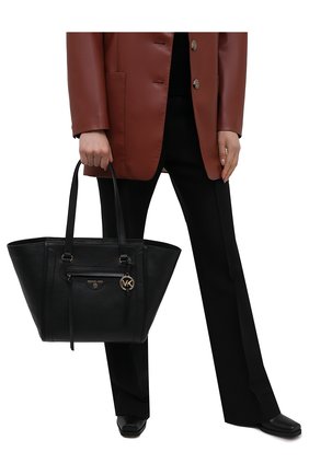 Женский сумка-тоут carine medium MICHAEL MICHAEL KORS черного цвета по цене 34850 руб., арт. 30S1GCCT3L | Фото 2 Женский сумка-тоут carine medium MICHAEL MICHAEL KORS черного цвета, арт. 30S1GCCT3L | Фото 2