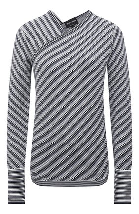 Женский пуловер из вискозы GIORGIO ARMANI серого цвета по цене 99500 руб., арт. 6KAM02/AM54Z | Фото 1 Женский пуловер из вискозы GIORGIO ARMANI серого цвета, арт. 6KAM02/AM54Z | Фото 1