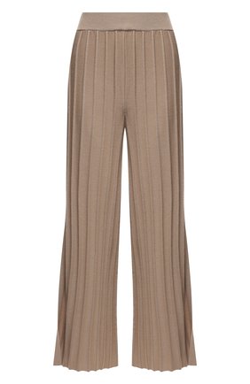 Женские шерстяные брюки THEORY бежевого цвета, арт. L0111718 | Фото 1 (Длина (брюки, джинсы): Стандартные; Силуэт Ж (брюки и джинсы): Широкие; Материал внешний: Шерсть; Стили: Кэжуэл; Женское Кросс-КТ: Брюки-одежда; Кросс-КТ: Трикотаж; Региональные ограничения белый список (Axapta Mercury): RU)