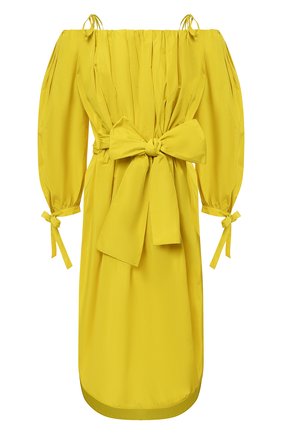 Женское платье MSGM желтого цвета по цене 47600 руб., арт. 3042MDA105 217305 | Фото 1 Женское платье MSGM желтого цвета, арт. 3042MDA105 217305 | Фото 1