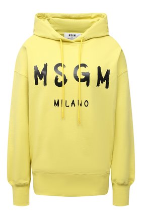 Женский хлопковое худи MSGM желтого цвета по цене 21050 руб., арт. 3042MDM188 217499 | Фото 1 Женский хлопковое худи MSGM желтого цвета, арт. 3042MDM188 217499 | Фото 1